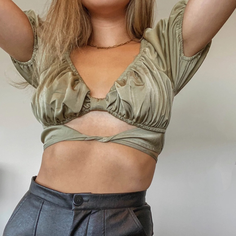 NEW! Pretty Garbage Tie Top